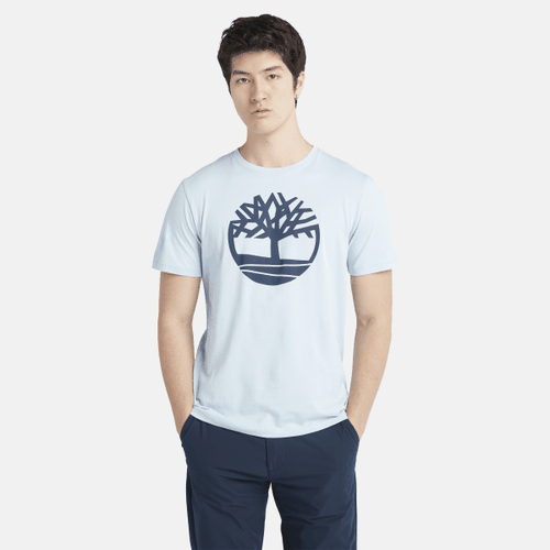 T-shirt à logo arbre Kennebec River en bleu clair, , bleu, Taille: L - Timberland - Modalova