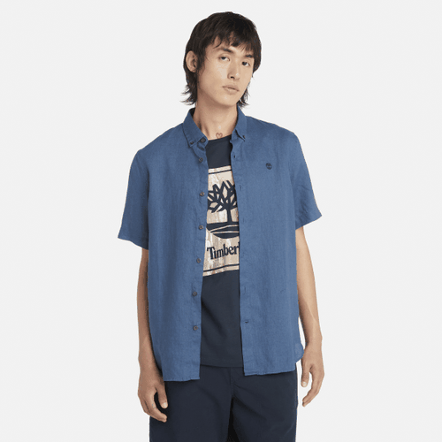 Chemise en lin Mill Brook en bleu, , bleu, Taille: 3XL - Timberland - Modalova