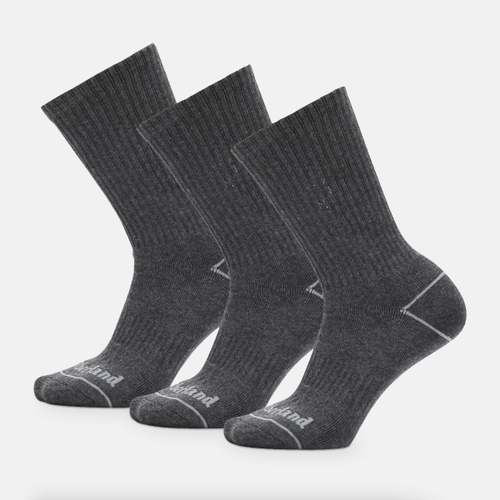 Lot de 3 paires de chaussettes Bowden unisexes en gris foncé, gris, Taille: L - Timberland - Modalova