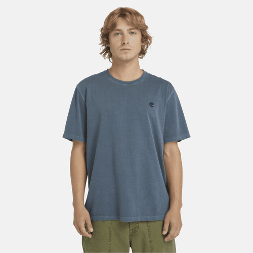 T-shirt à manches courtes Dunstan River teint en pièce en bleu foncé, , bleu, Taille: L - Timberland - Modalova