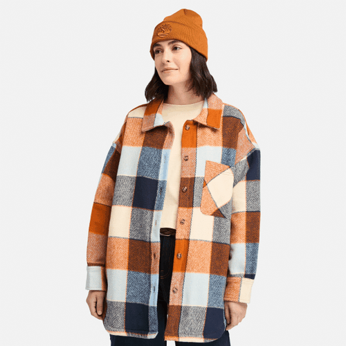 Surchemise en flanelle épaisse en orange, , orange, Taille: L - Timberland - Modalova