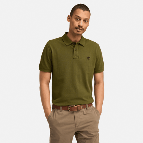 Polo en piqué à manches courtes Millers River en vert, , vert, Taille: 3XL - Timberland - Modalova