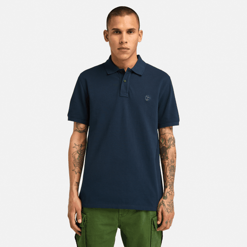 Polo en piqué à manches courtes Millers River en bleu foncé, , bleu, Taille: 3XL - Timberland - Modalova