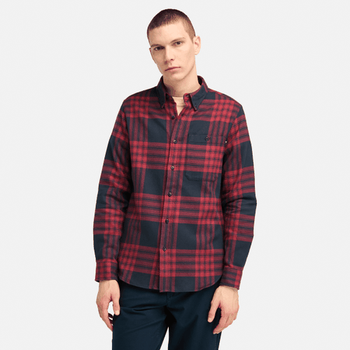 Chemise en flanelle semi-épaisse à carreaux en rouge, , rouge, Taille: 3XL - Timberland - Modalova