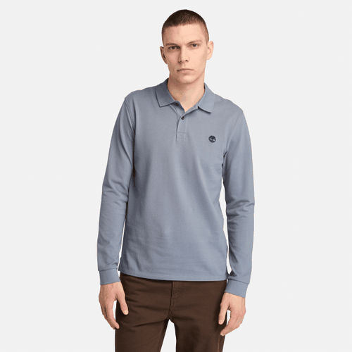 Polo en piqué à manches longues Millers River en gris, , gris, Taille: 3XL - Timberland - Modalova