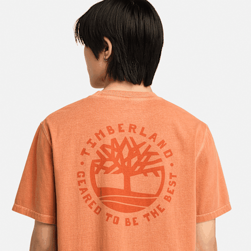 T-shirt à motif dans le dos Merrymack River en orange, , orange, Taille: 3XL - Timberland - Modalova