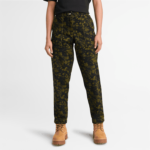 Pantalon imprimé en noir/vert, , noir, Taille: 25 - Timberland - Modalova