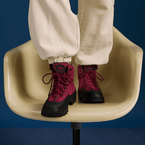 Bottine mi-haute imperméable à lacets Vibram en rose foncé, , rose, Taille: 36 - Timberland - Modalova