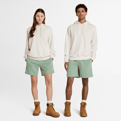 Sweat à capuche à logo brodé unisexe en blanc, blanc, Taille: 3XL - Timberland - Modalova