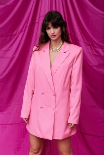 Dressing Gown Blazer Ample À Revers Crantés - - 36 - Nasty Gal - Modalova
