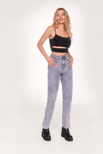 Jean Délavé En Denim Éco-Responsable À Fentes - - 38 - Nasty Gal - Modalova