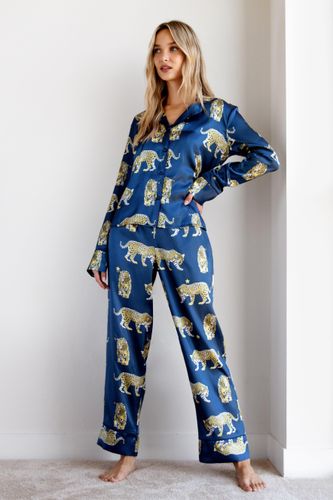 Pyjama Chemise & Pantalon À Imprimé Guépards Guépard-Toi De Mon Chemin - - 44 - Nasty Gal - Modalova