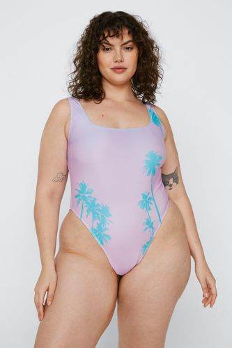 Grande Taille - Maillot De Bain Recyclé Imprimé Palmiers - - 50 - Nasty Gal - Modalova