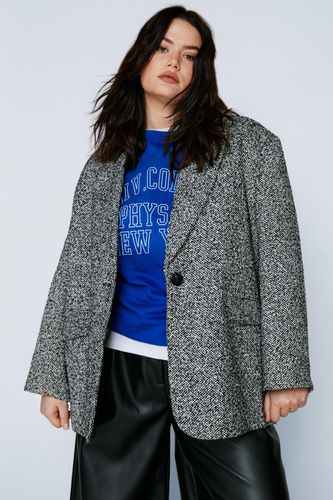 Grande Taille - Manteau Oversize Effet Laine - - 52 - Nasty Gal - Modalova