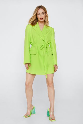 Dressing Gown Blazer Ajustée À Taille Nouée - - 34 - Nasty Gal - Modalova