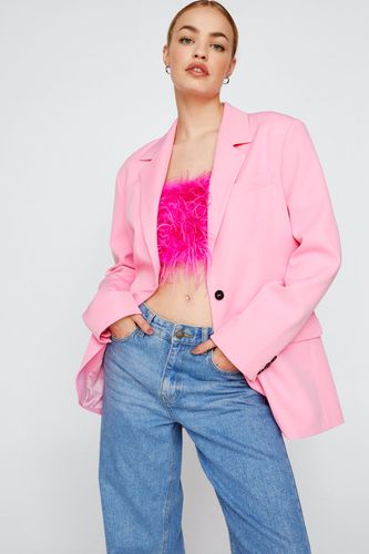 Veste De Tailleur Oversize À Boutonnage Simple - - 36 - Nasty Gal - Modalova