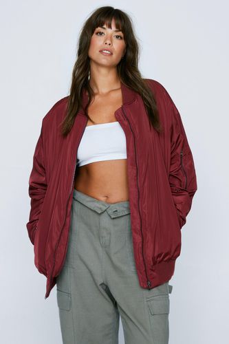 Grande Taille - Bomber Oversize - - 50 - Nasty Gal - Modalova