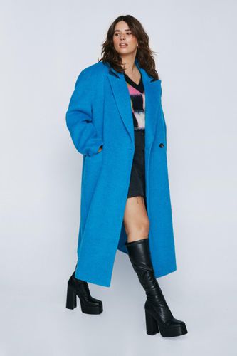 Grande Taille - Manteau Long En Laine Mélangée Premium - - 50 - Nasty Gal - Modalova