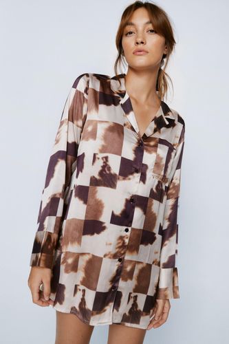 Ensemble Recyclé Imprimé Vache Avec Chemise De Nuit Et Chouchou - - 34 - Nasty Gal - Modalova