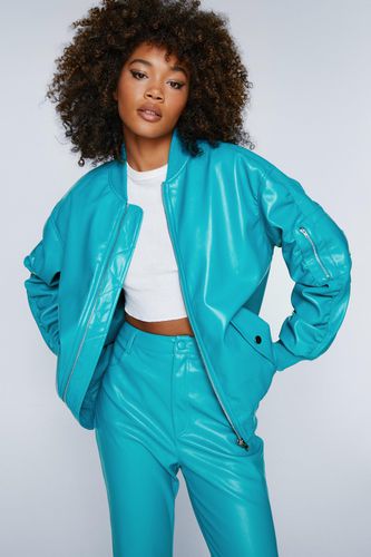 Bomber Oversize En Similicuir - - 34 - Nasty Gal - Modalova