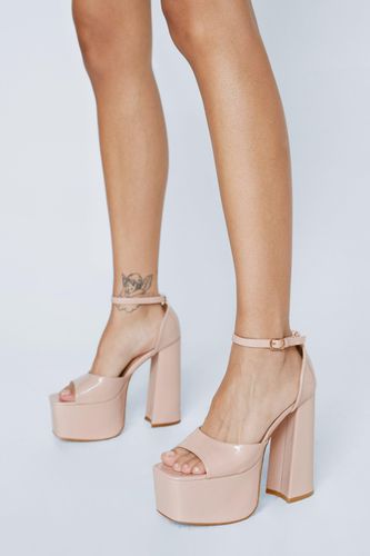 Sandales En Similicuir À Talon Palteforme - - 39 - Nasty Gal - Modalova