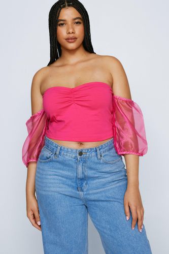 Grande Taille - Top À Manches Contrastées - - 46 - Nasty Gal - Modalova