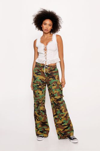 Pantalon Cargo Imprimé Camouflage - - 38 - Nasty Gal - Modalova