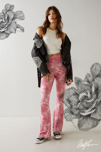 X Nick Fierro - Pantalon Flare Imprimé - - 38 - Nasty Gal - Modalova