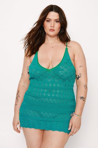 Grande Taille - Mini Dressing Gown En Crochet - - L - Nasty Gal - Modalova