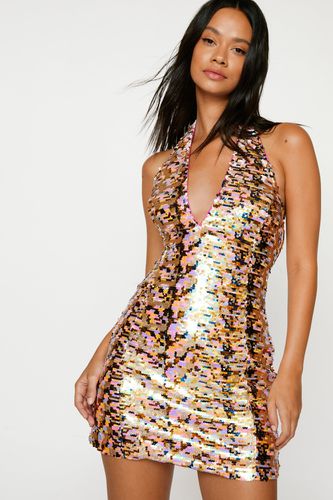 Dressing Gown Dos Nu En Sequins - - 42 - Nasty Gal - Modalova