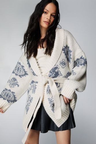 Cardigan Oversize Nordique - - L - Nasty Gal - Modalova