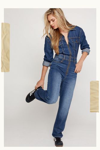 Combinaison En Jean - Gris - 36 - Nasty Gal - Modalova