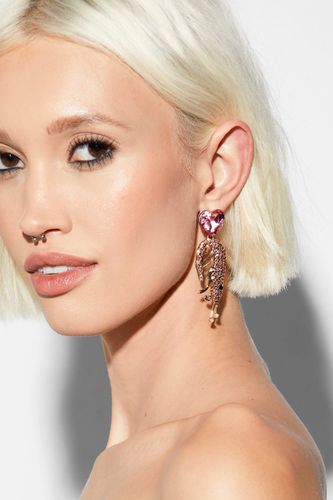 Boucles D'Oreilles Strassées - - One Size - Nasty Gal - Modalova