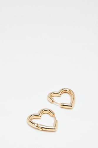 Heart Huggie Earrings - - One Size - Nasty Gal - Modalova