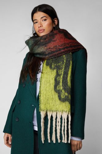 Knitted Paisley Scarf - - One Size - Nasty Gal - Modalova