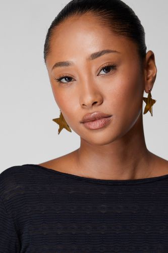 Textured Star Earrings - - One Size - Nasty Gal - Modalova