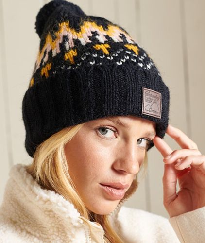 Bonnet en Maille Intarsia Taille: 1Taille - Superdry - Modalova