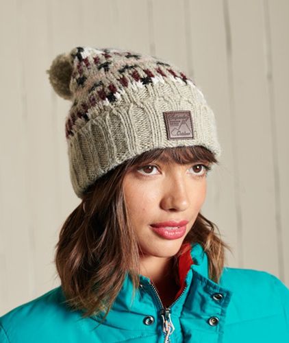 Bonnet en Maille Intarsia Taille: 1Taille - Superdry - Modalova