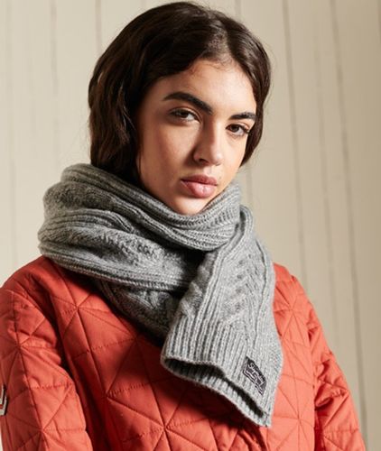 Écharpe en Maille Torsadée Lux Taille: 1Taille - Superdry - Modalova
