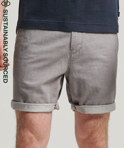 Herren Studios Shorts aus Leinen mit Umschlag - Größe: 30 - Superdry - Modalova