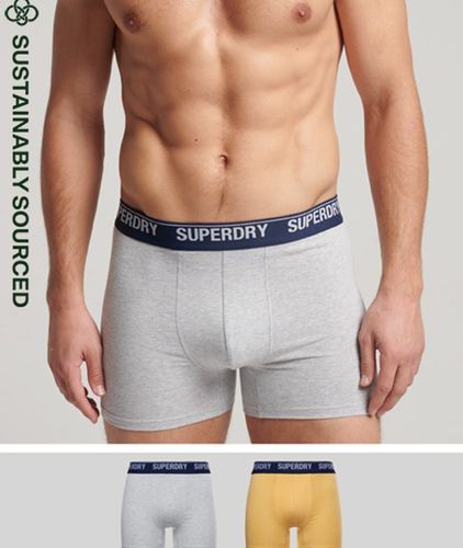 Lot de Deux Caleçons en Coton Biologique Taille: M - Superdry - Modalova