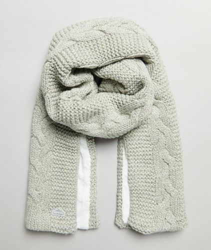 Damen Strickschal mit Zopfmuster - Größe: One Größe - Superdry - Modalova