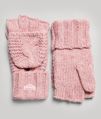 Damen Strickhandschuhe mit Zopfmuster - Größe: One Größe - Superdry - Modalova