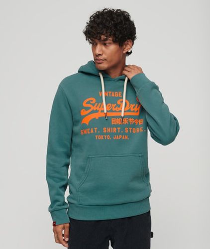 Herren Neonfarbenes Hoodie mit Vintage-logo - Größe: M - Superdry - Modalova