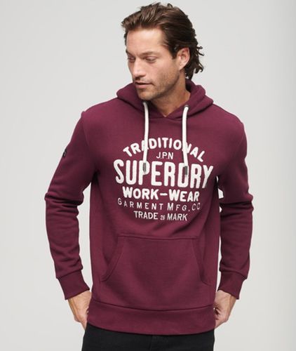 Herren Athletic Hoodie mit Grafik und Schriftzug - Größe: M - Superdry - Modalova