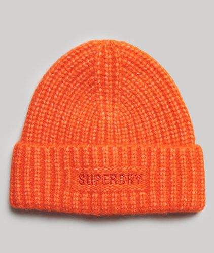 Damen Essential Beaniemütze mit Rippmuster - Größe: One Größe - Superdry - Modalova