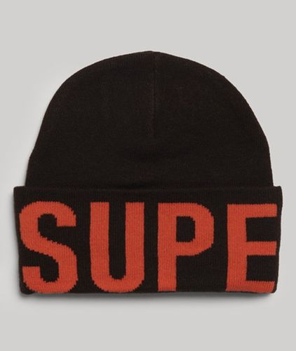 Damen Strickmütze mit Logo - Größe: 1Größe - Superdry - Modalova