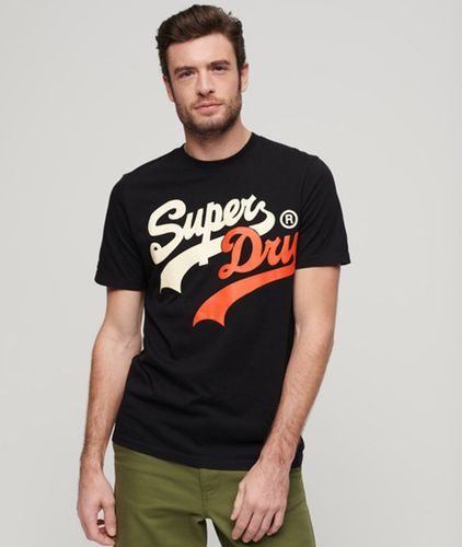 Herren Klassisches College-t-shirt mit Schriftzug - Größe: M - Superdry - Modalova