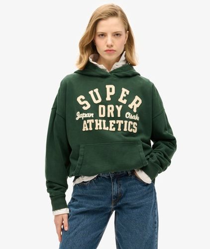 Damen Oversized Athletic Essentials Hoodie Mit Applikation, Größe: 40 - Superdry - Modalova
