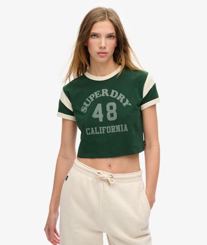 Dames T-Shirt Contrasté A Motif Athletic Essentials, Taille: 44 - Superdry - Modalova